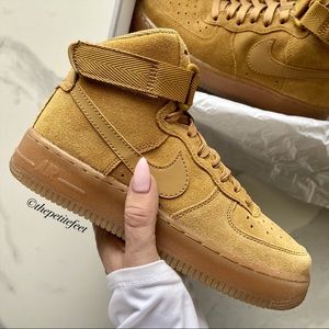 NWT Nike Air Force 1 high wheat